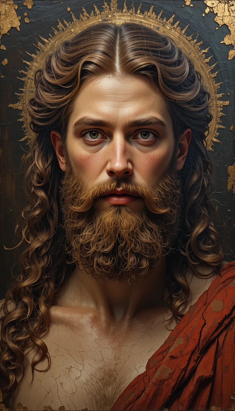 Classical oil portrait of Olympian mythological gods