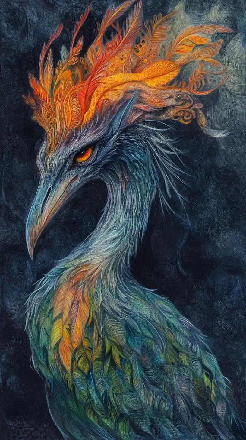Verspielte Fantasiekreatur aus einer Traumwelt