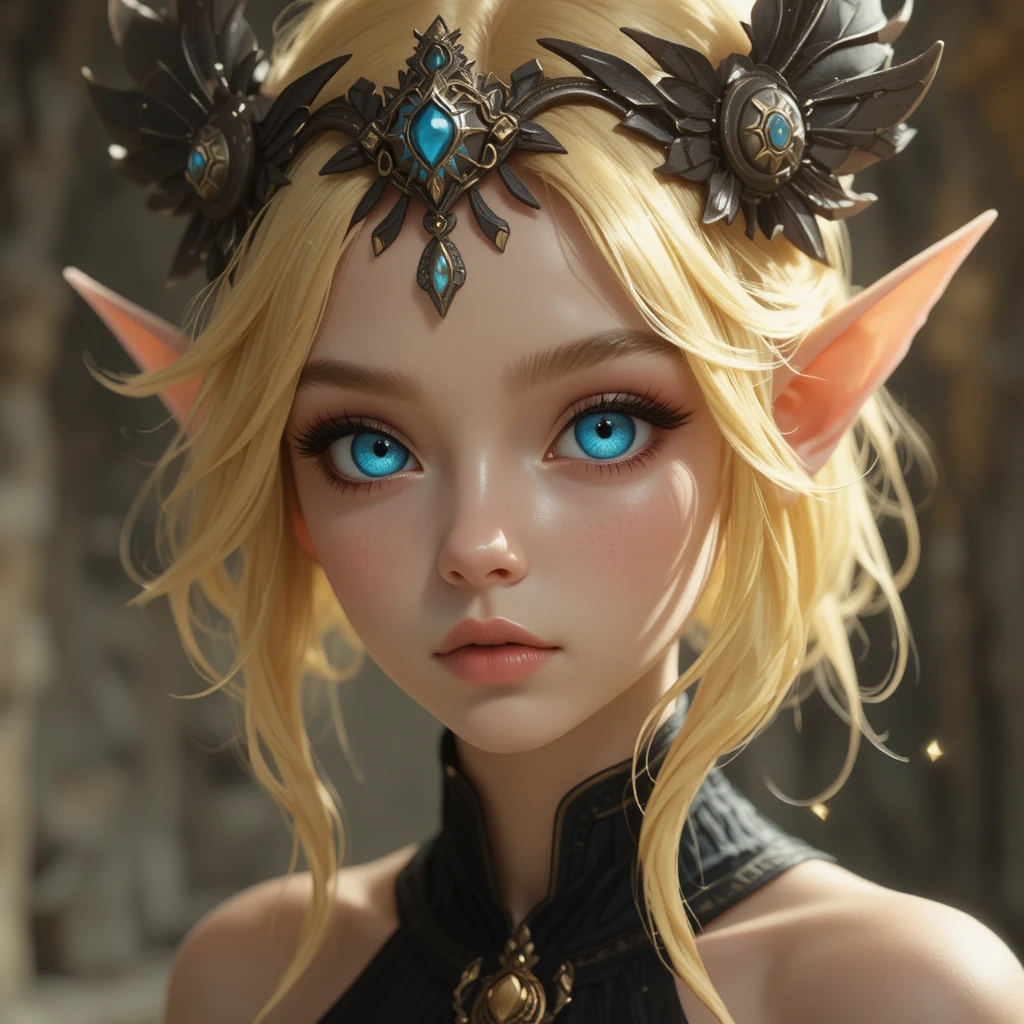 Young goddess of mercy in a mystical fantasy realm