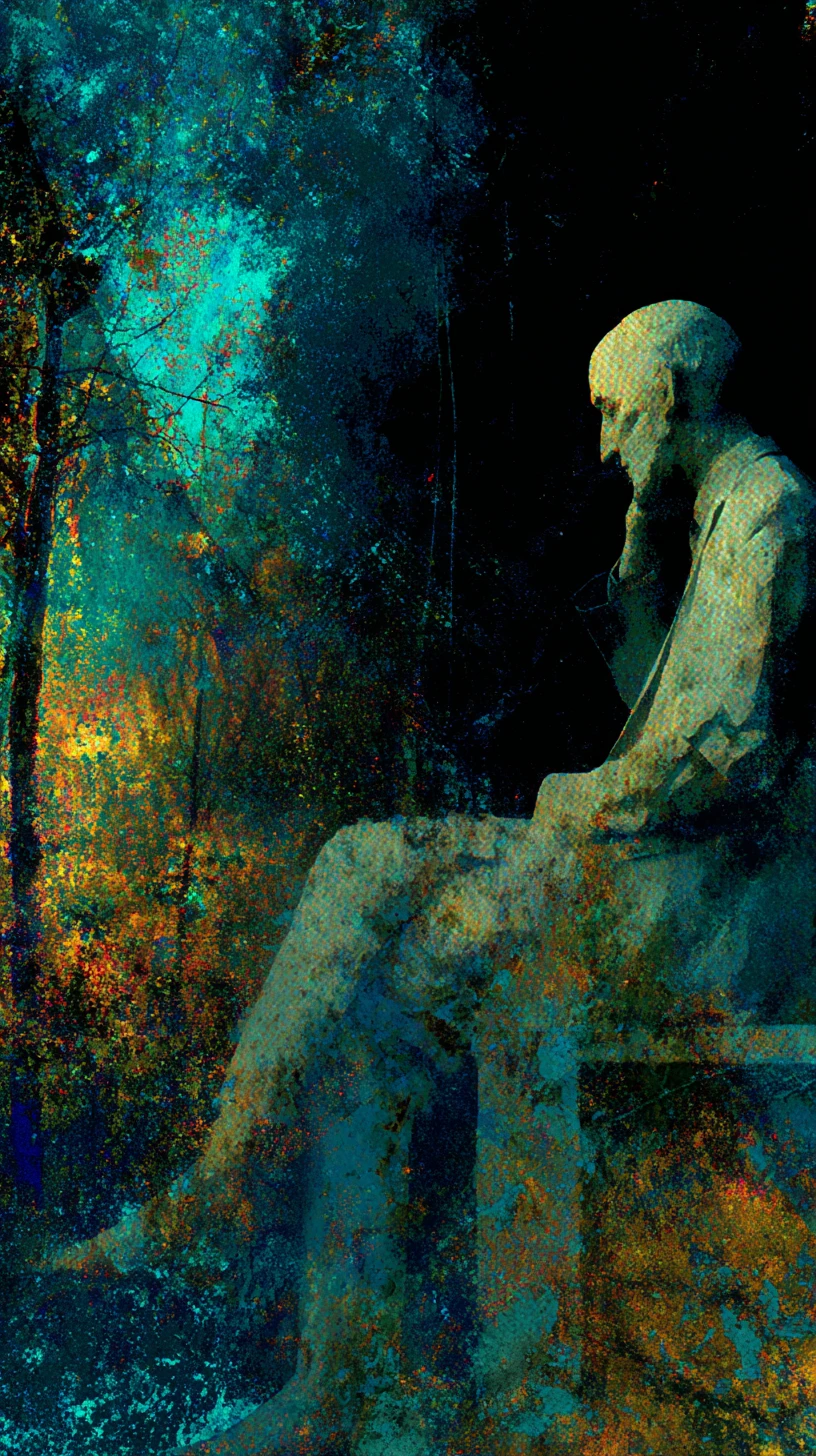 Surreal abstract form with rich dark pop colors