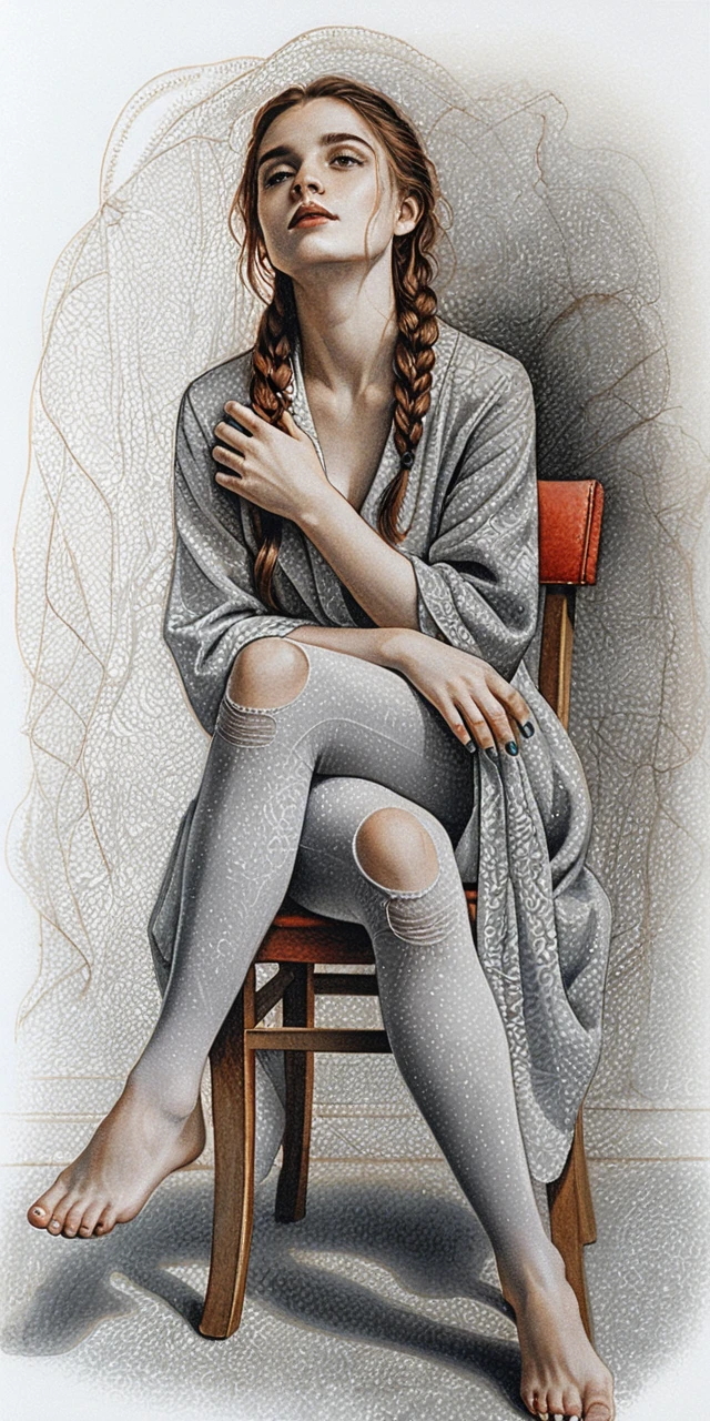 身穿紅色禮服的優雅女子坐在浪漫咖啡館桌旁