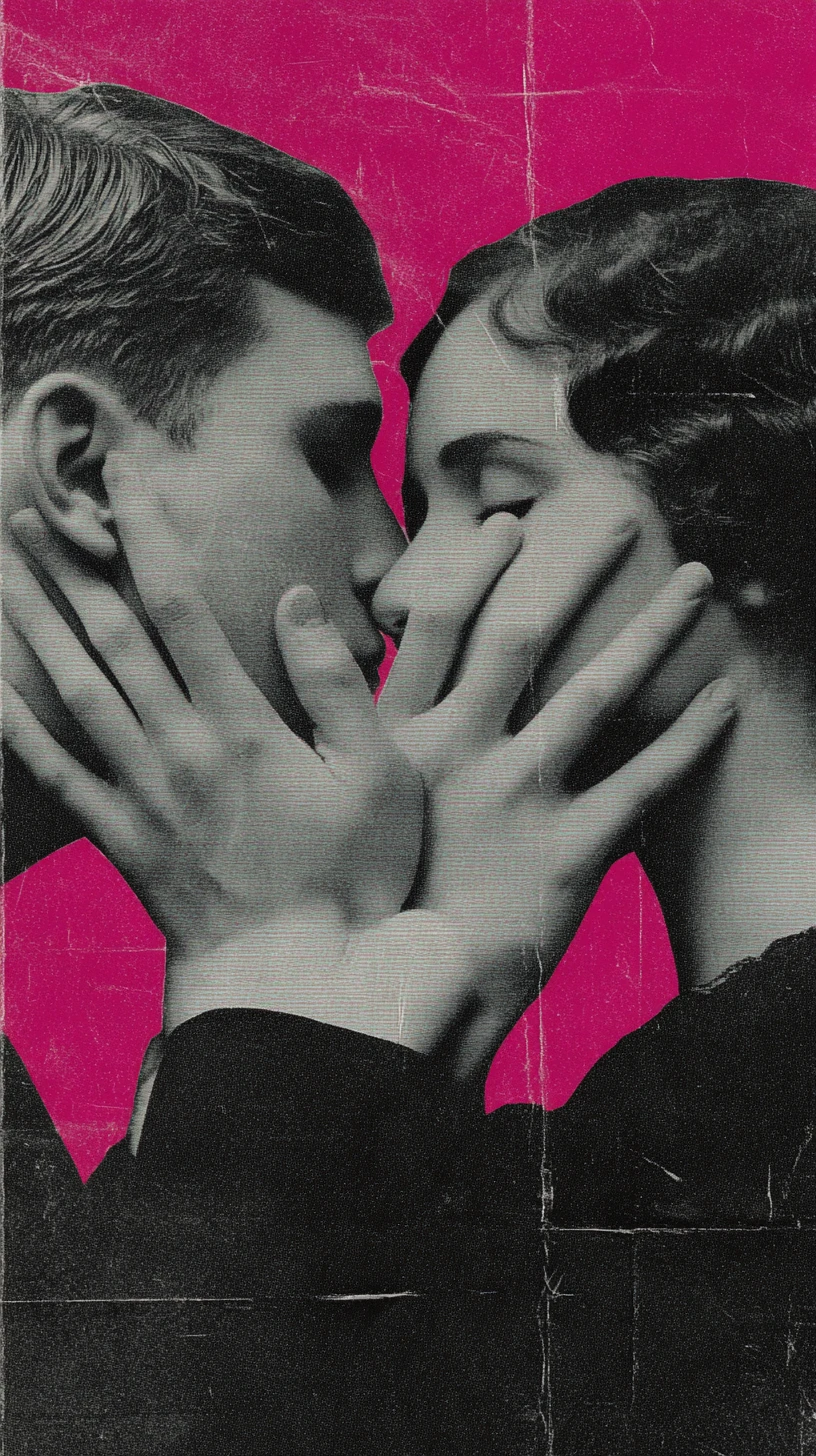 Bold typographic quote about love and complicity