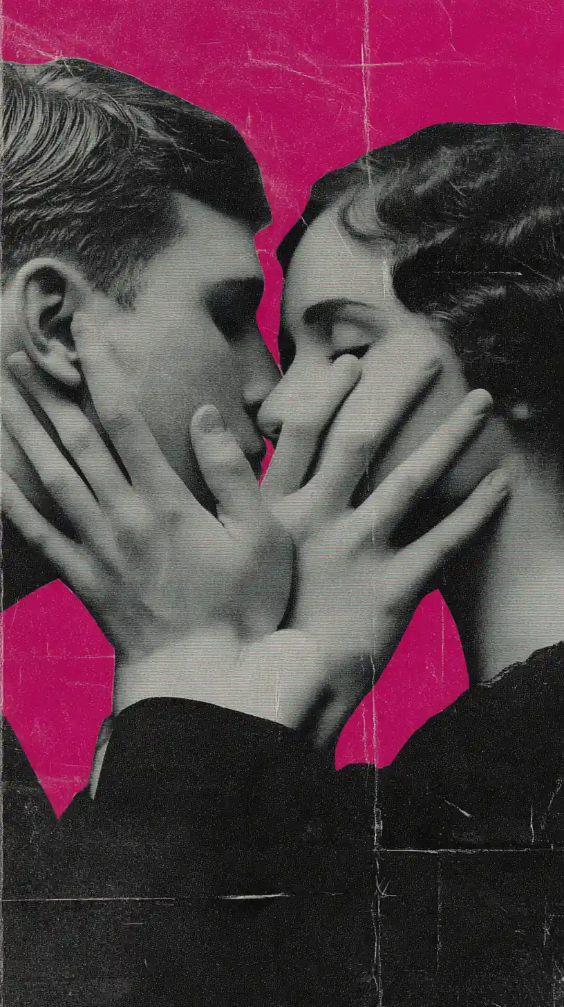 Bold typographic quote about love and complicity