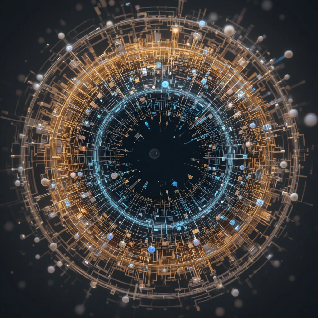 Vector illustration of laptop running JavaScript AI code
