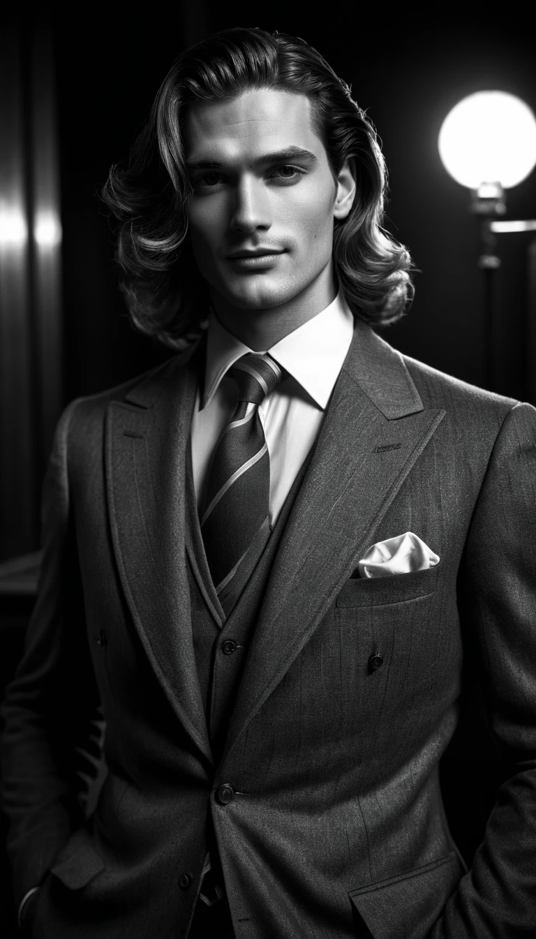 Charming portrait of a fit man in a Superman costume
