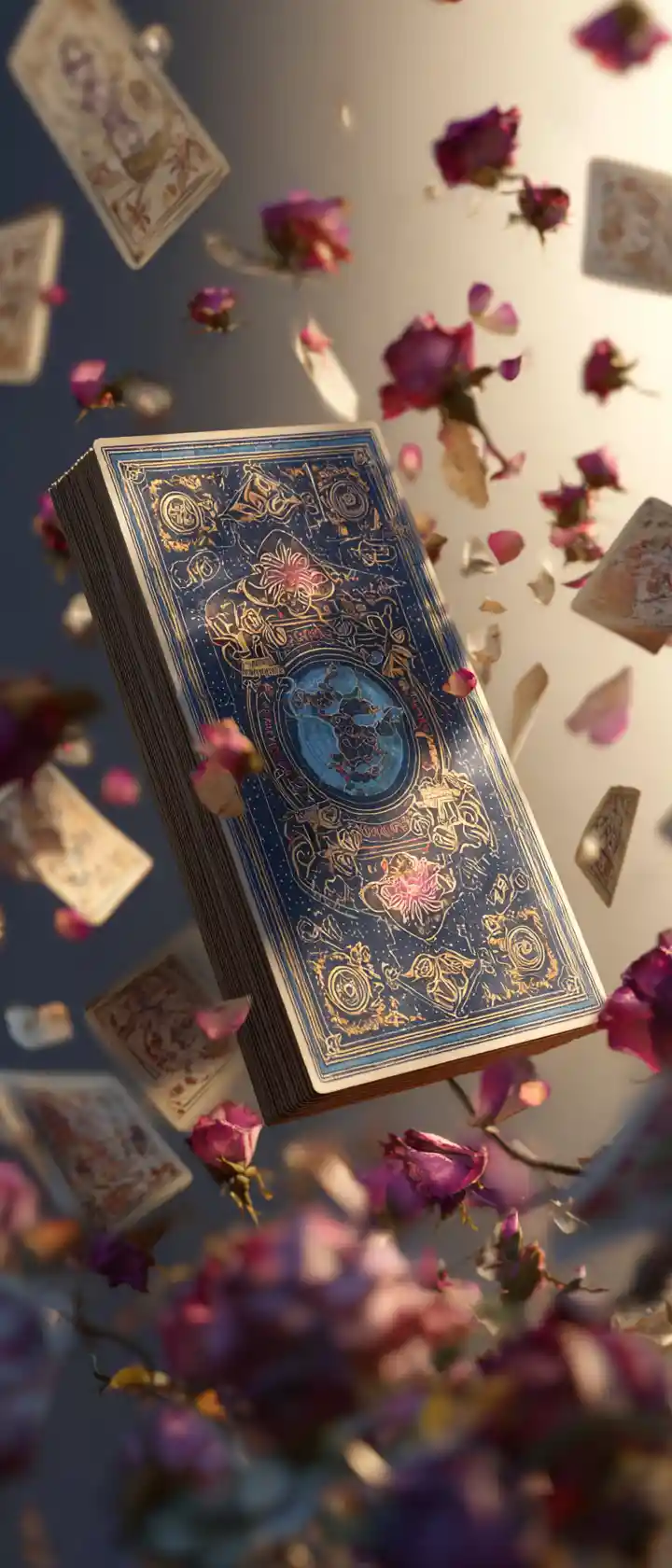 The World tarot card emerging from flat to dimensional