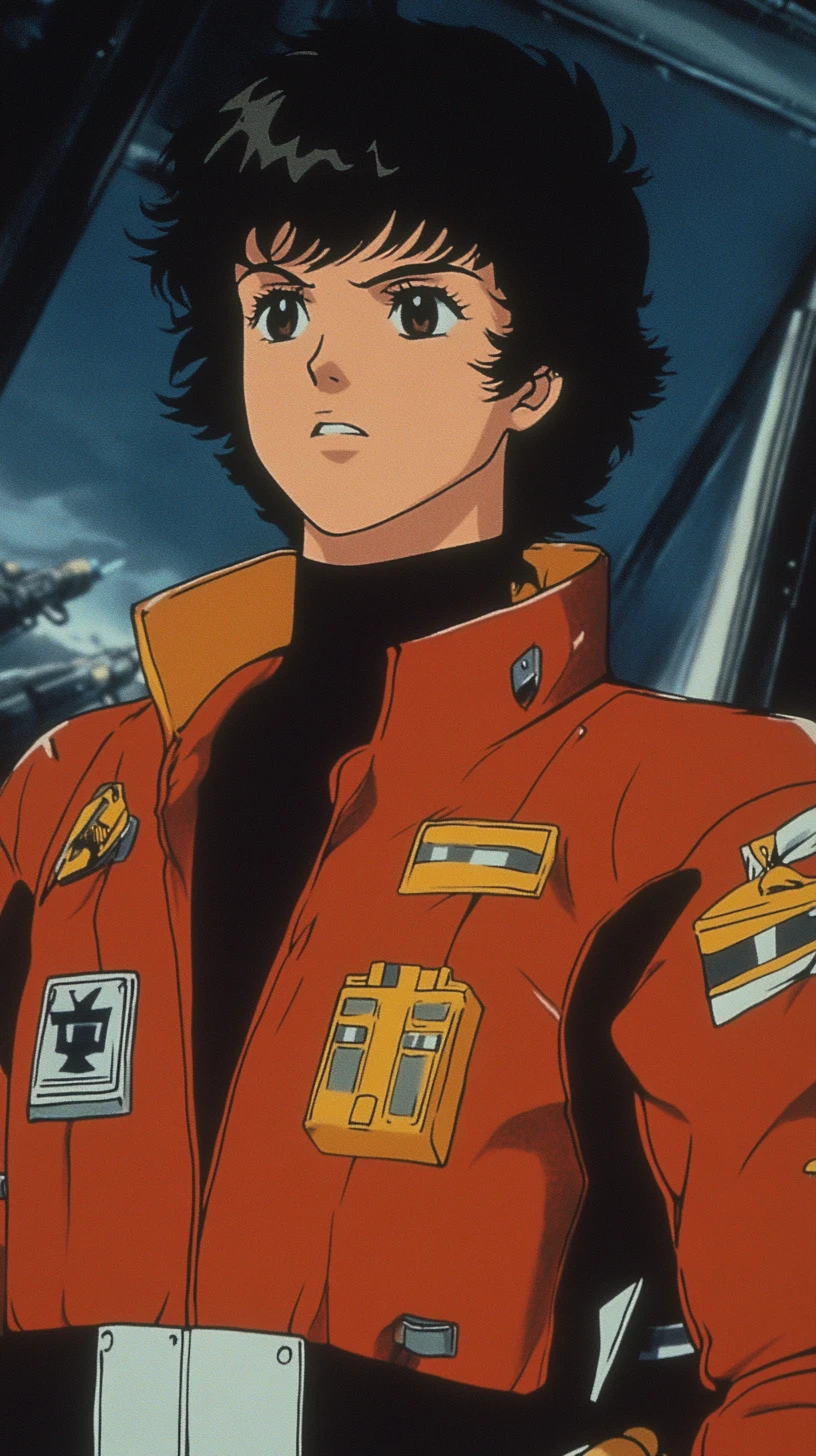 宇宙のロマンチックな空間を舞うアニメのフェニックス