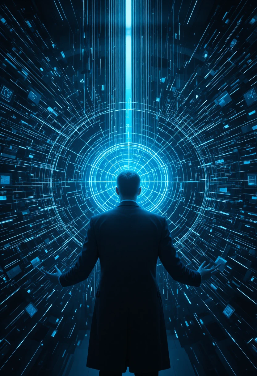 Human figure controlling structured artificial visual intelligence system