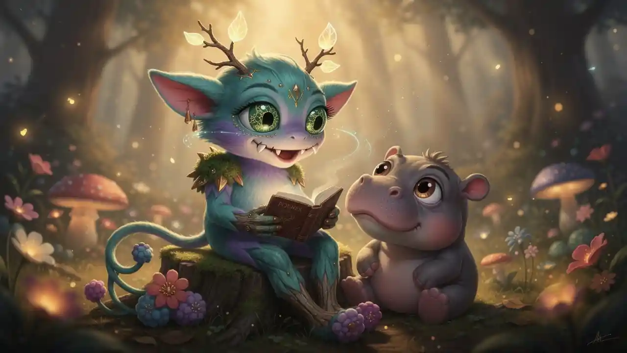 Felt Forest Spirit Puppet Reading In Enchanted Woods