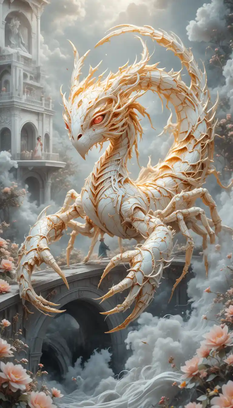 白色幻想宮殿河畔的神秘靈體生物