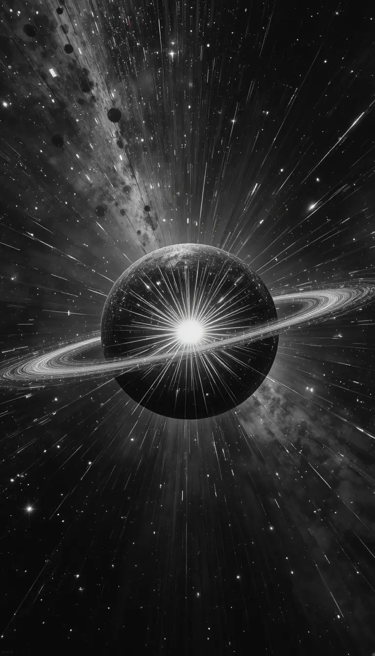 Mysterious Flying Object Warping Spacetime In Distant Starfield