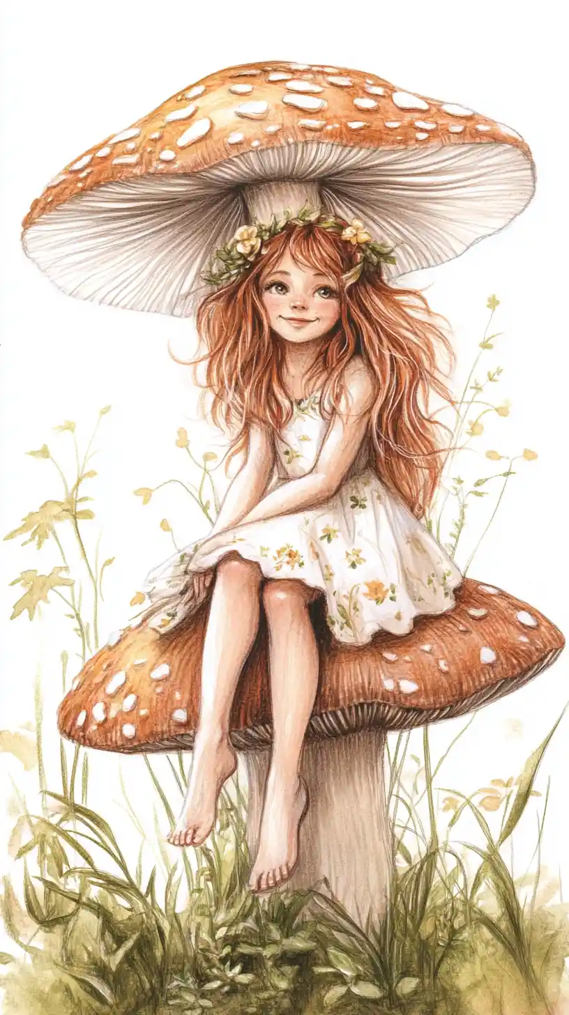 Fairy On Mushroom Styled By Dapper Salamander Barber