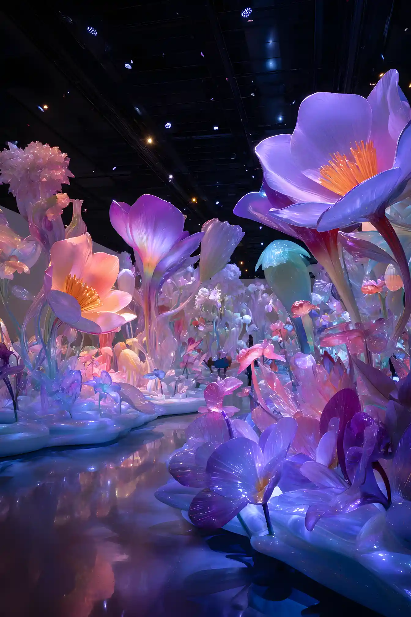 Surreal Fantasy Creatures In A Vibrant Colorful Landscape