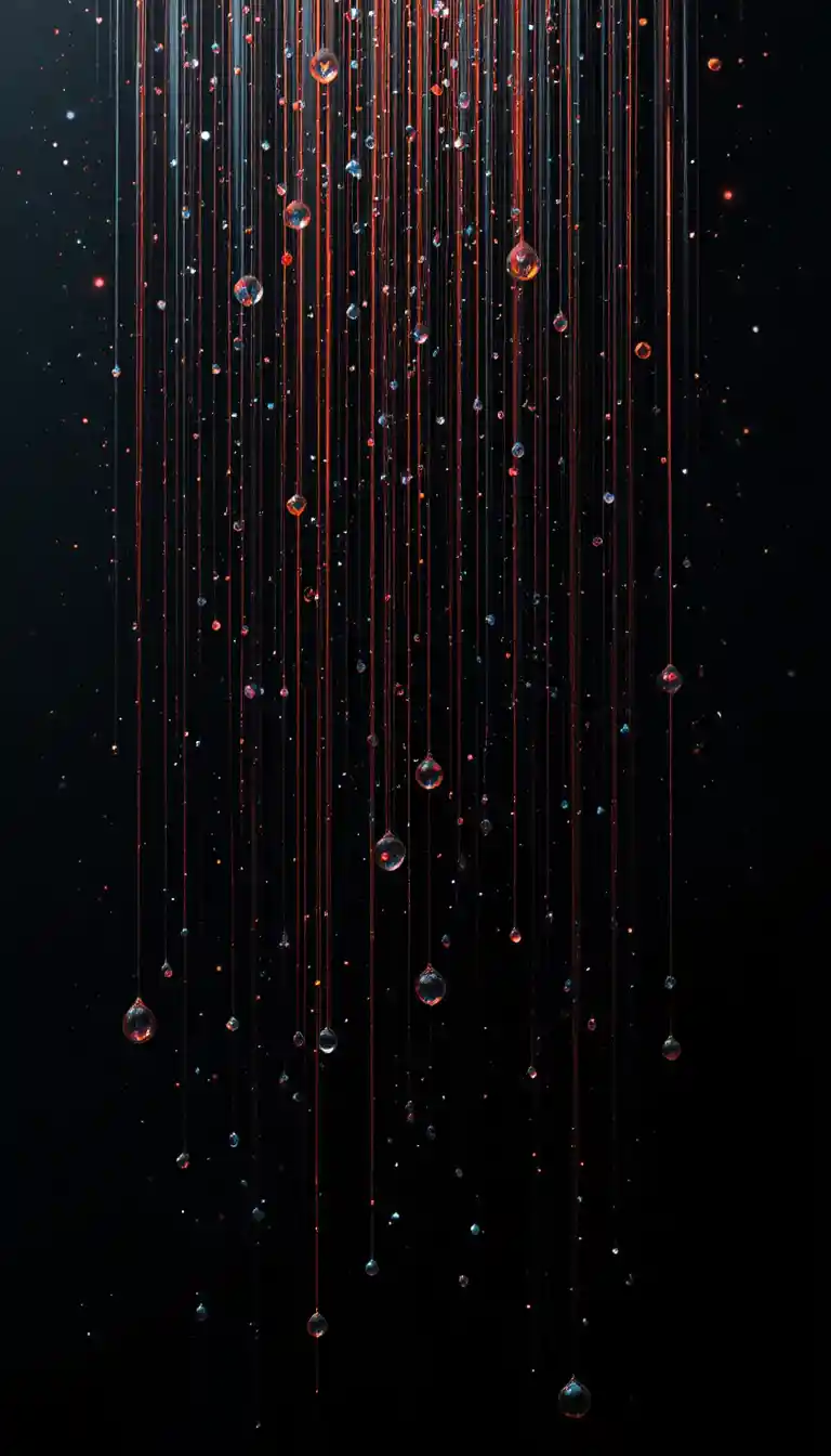 Patrón oscuro de arcoíris fractal sobre un cielo negro estrellado