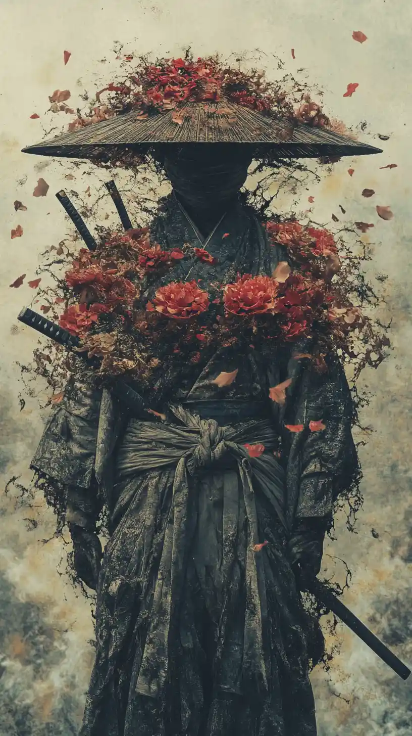 Samurai in einer geheimnisvollen Dark-Fantasy-Welt