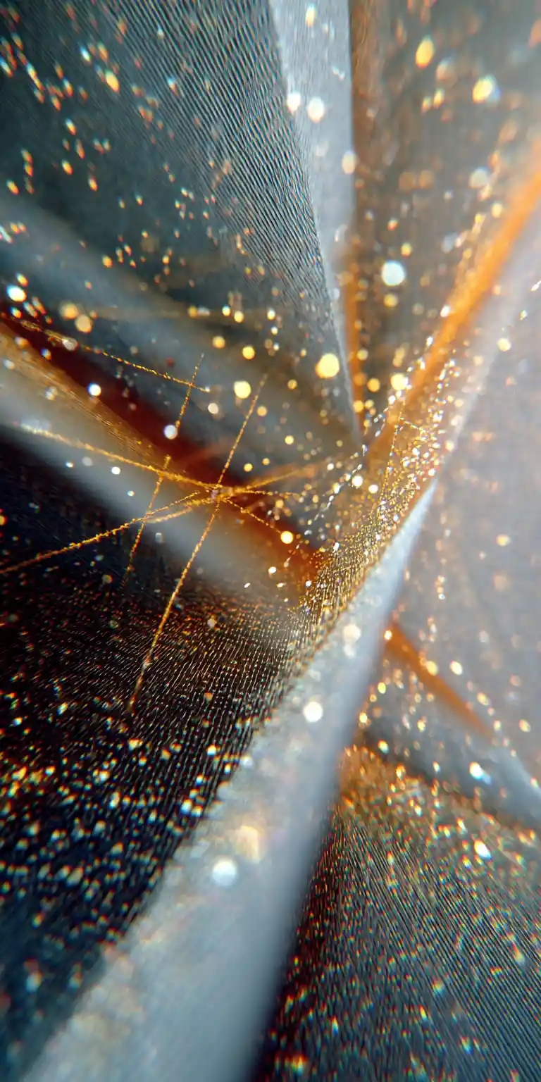 Patrón cinematográfico de ilusión óptica con lentejuelas relucientes