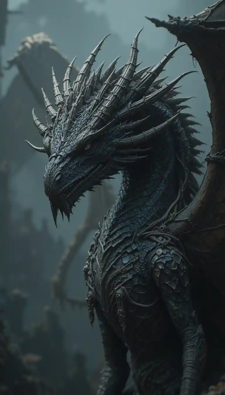 Seven headed dragon crowned for the tribes of man