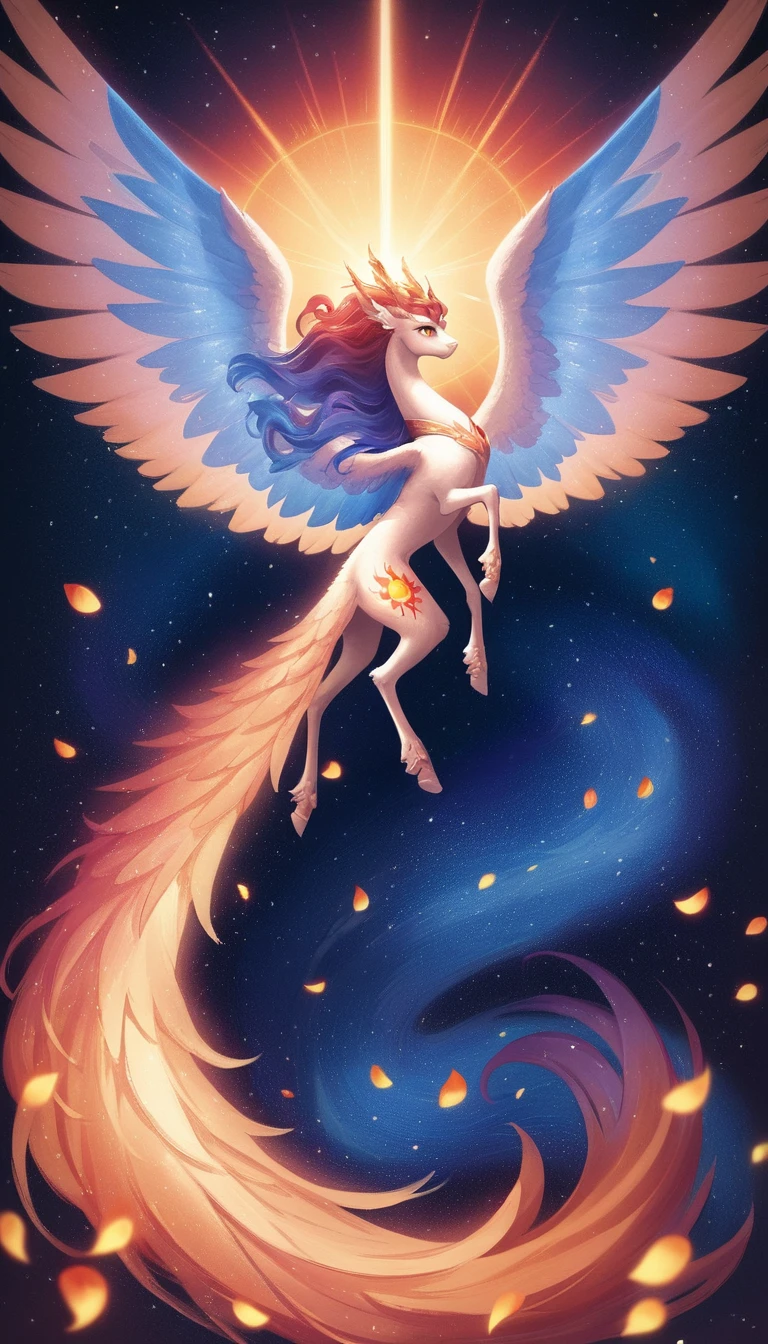 Glowing Winged Fantasy Creature In Ethereal Dreamscape