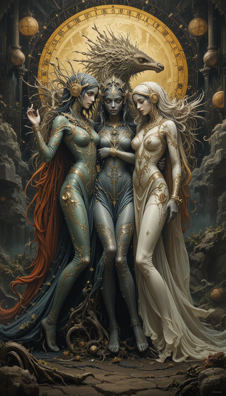 Baroque astronaut goddesses in a post apocalyptic wonderland
