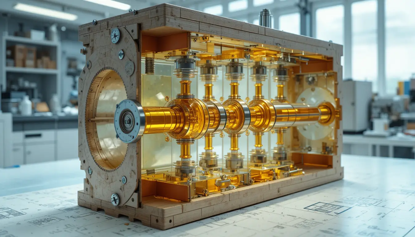 Cutaway View Of Specialized Helmholtz Resonators In Laboratory