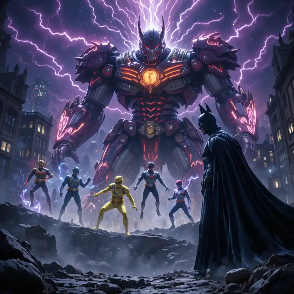 Batman Confronts Villain As Colorful Heroes Arrive In Gotham