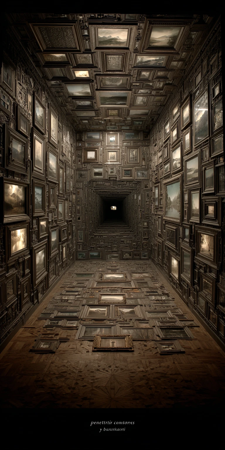 Layered paper box art with deep spatial illusion