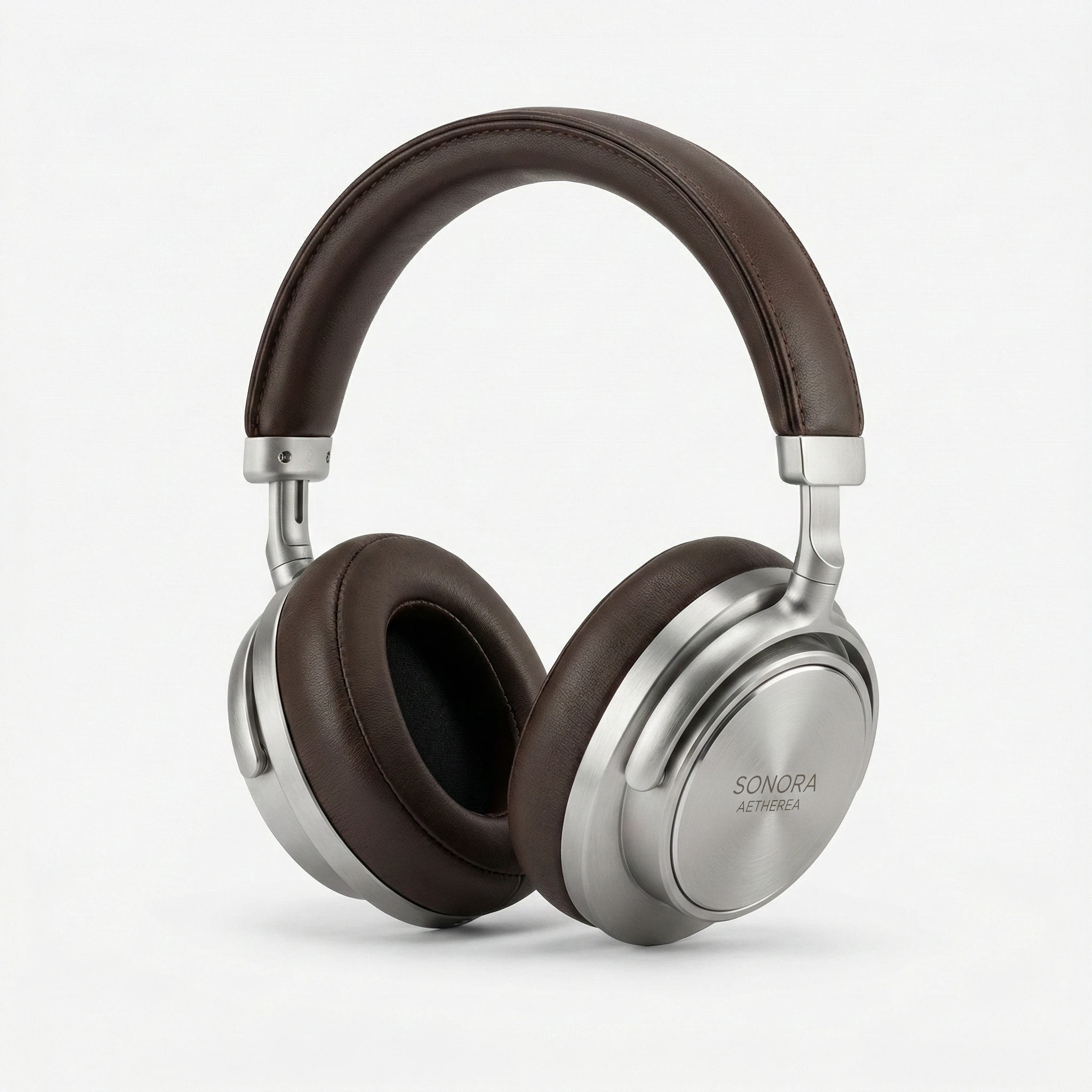 Stylish headphones product shot on clean white background