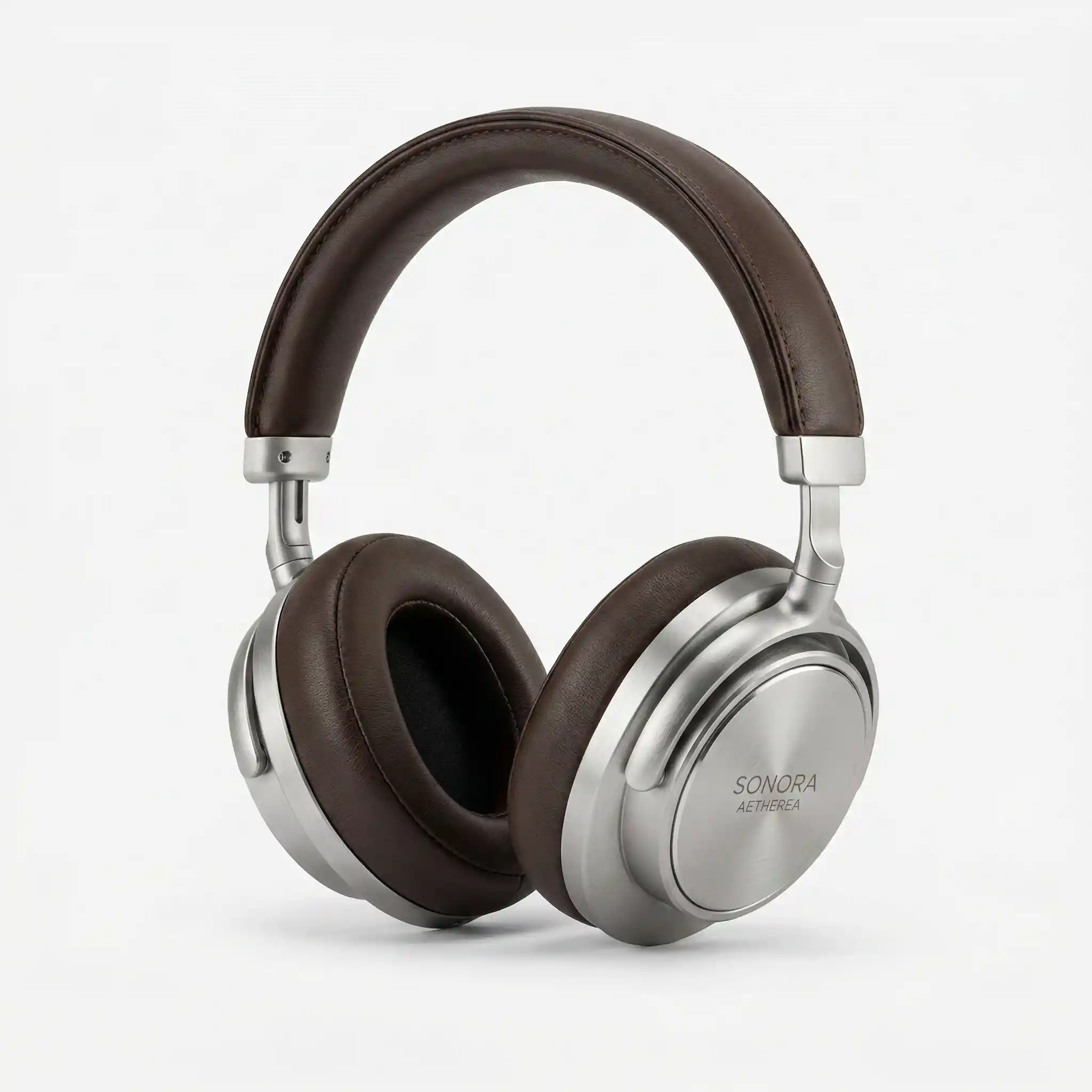 Stylish headphones product shot on clean white background