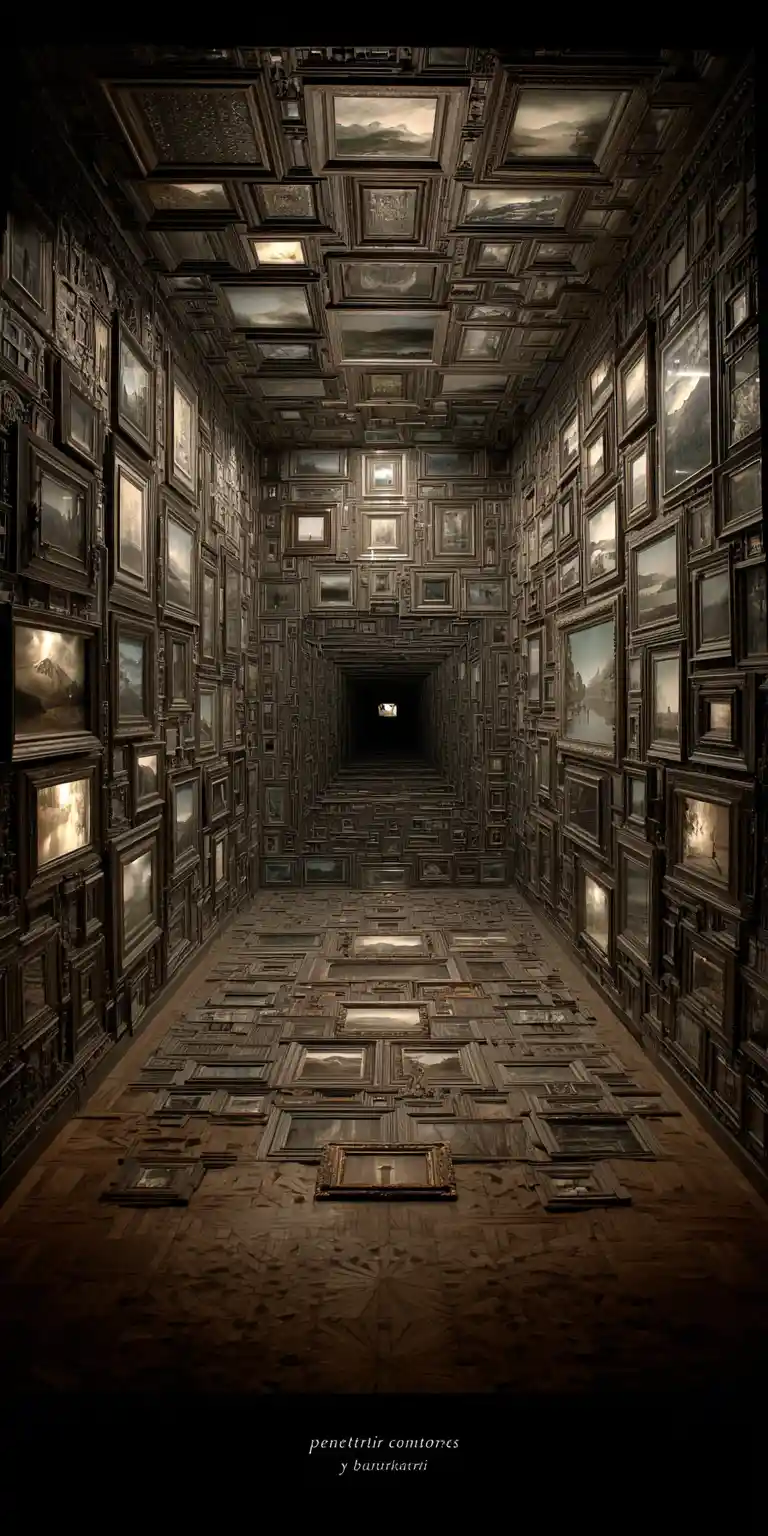 Layered paper box art with deep spatial illusion
