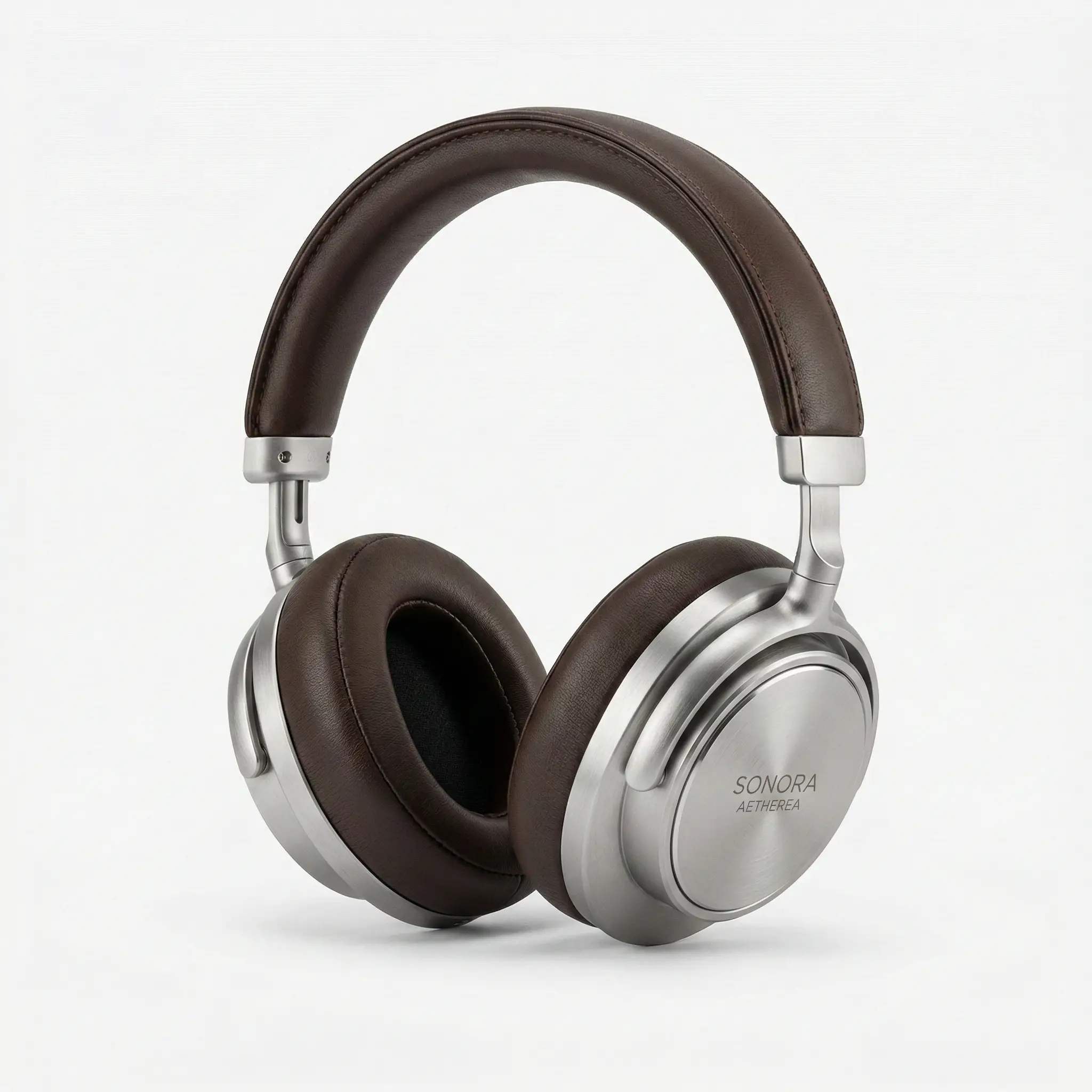 Stylish headphones product shot on clean white background