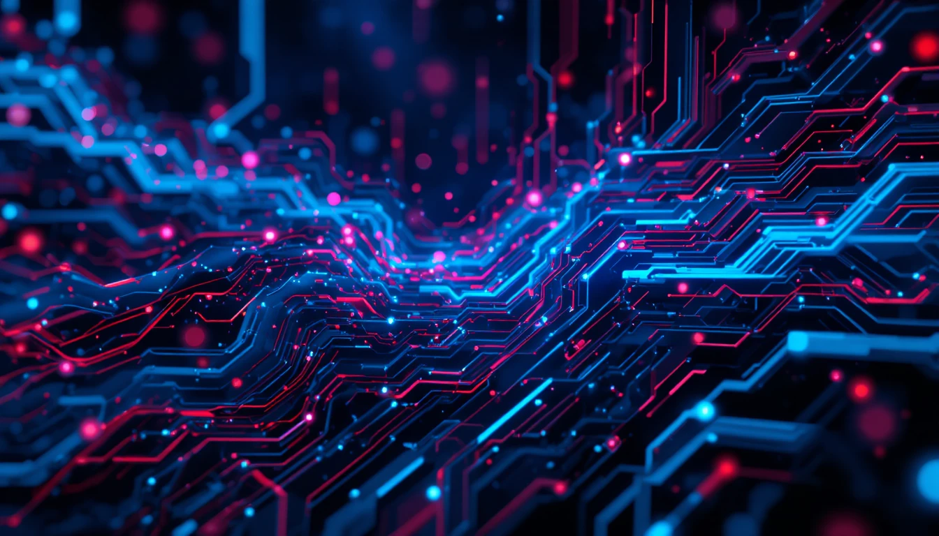 Modern LinkedIn background with elegant software engineering code