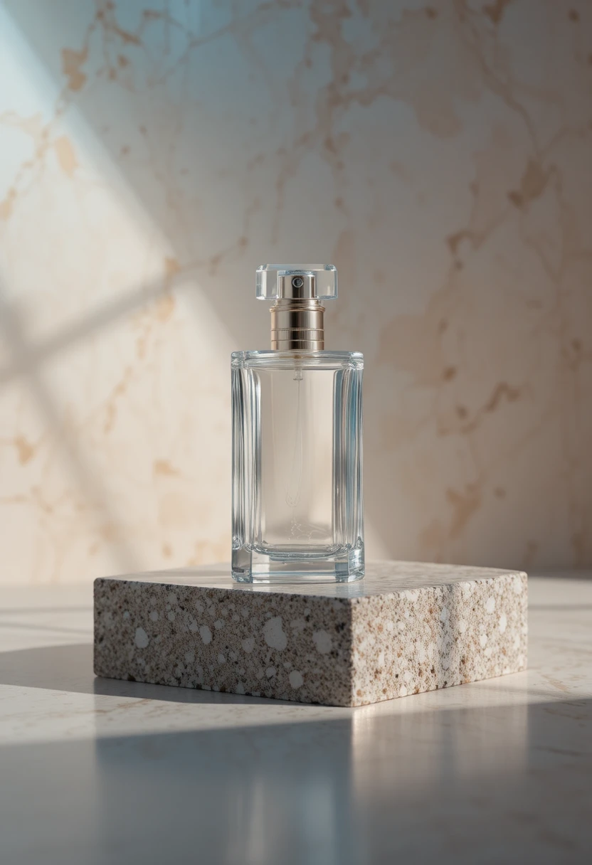 Luxury product on minimal studio background with soft light