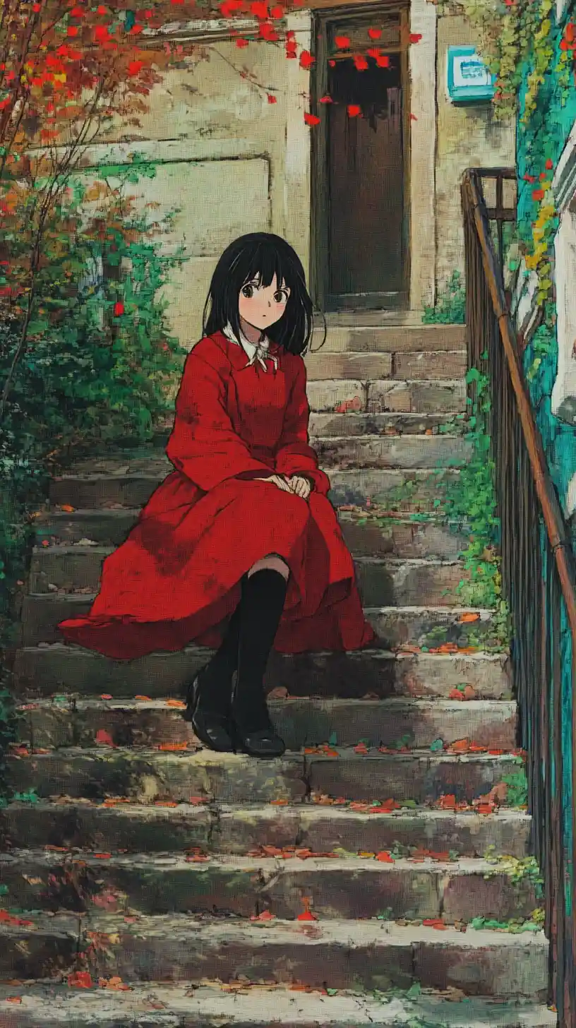 Anime art student in early twentieth century London