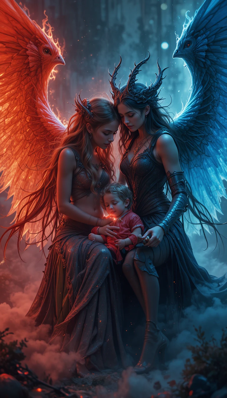 Angel and demon allied in chaotic city adventure