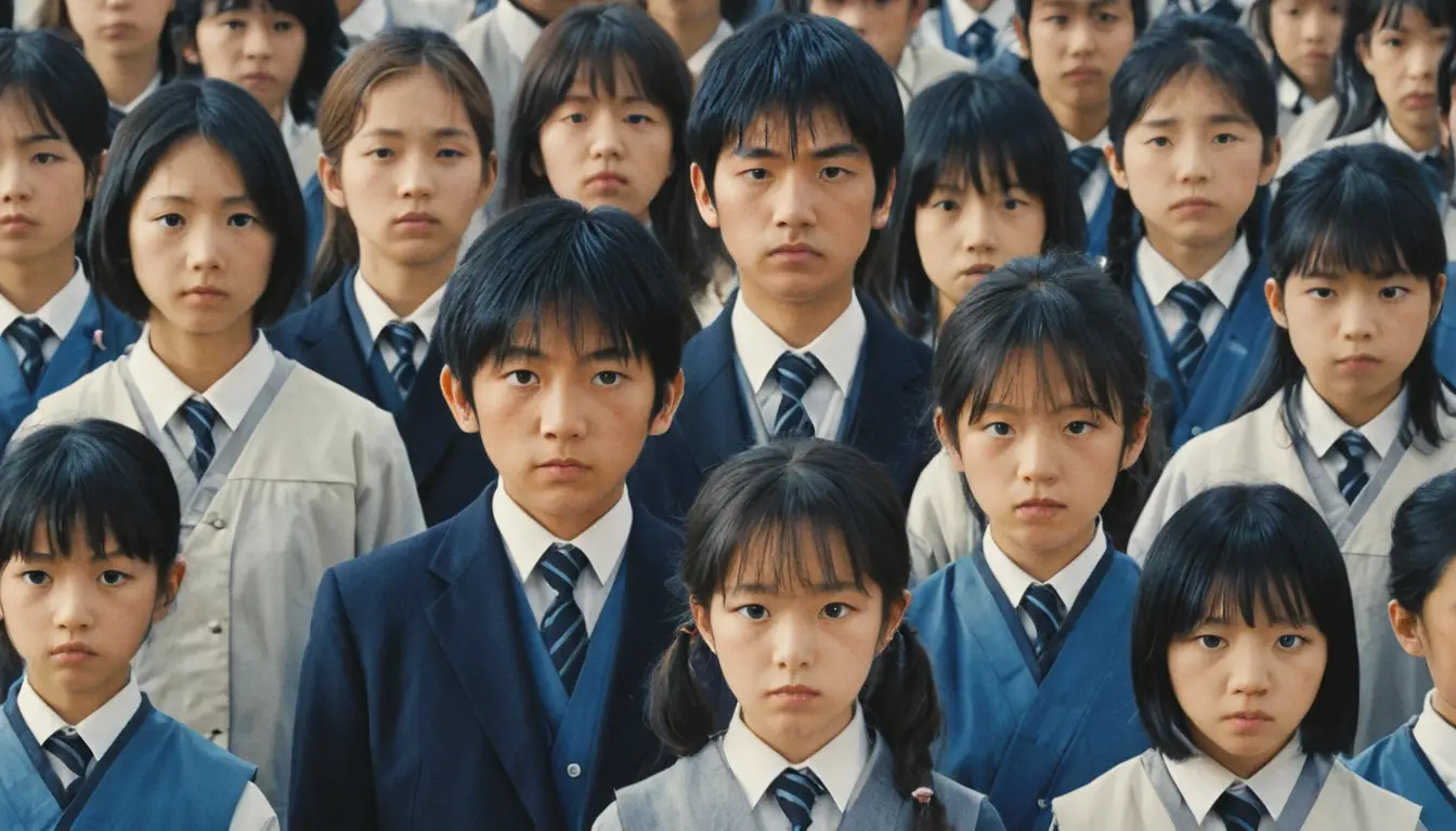Middle school class forced into deadly battle royale game