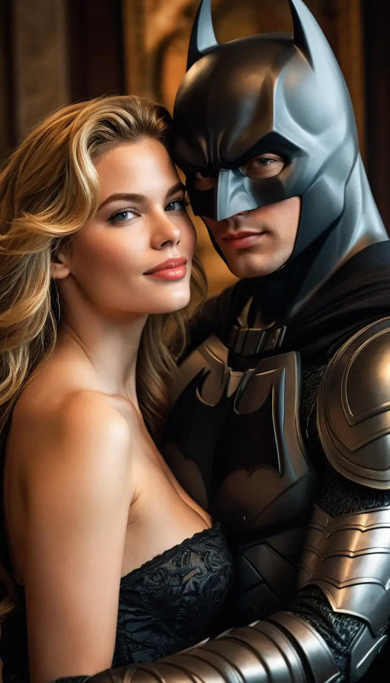 Romantic selfie of a stylish couple kissing at night