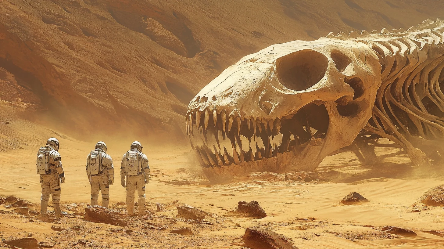 Astronauts Discover Colossal Alien Skeleton On Desert World