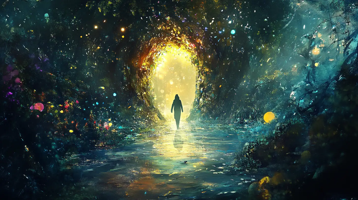 Ideas And Inspiration Flowing Through Light And Color