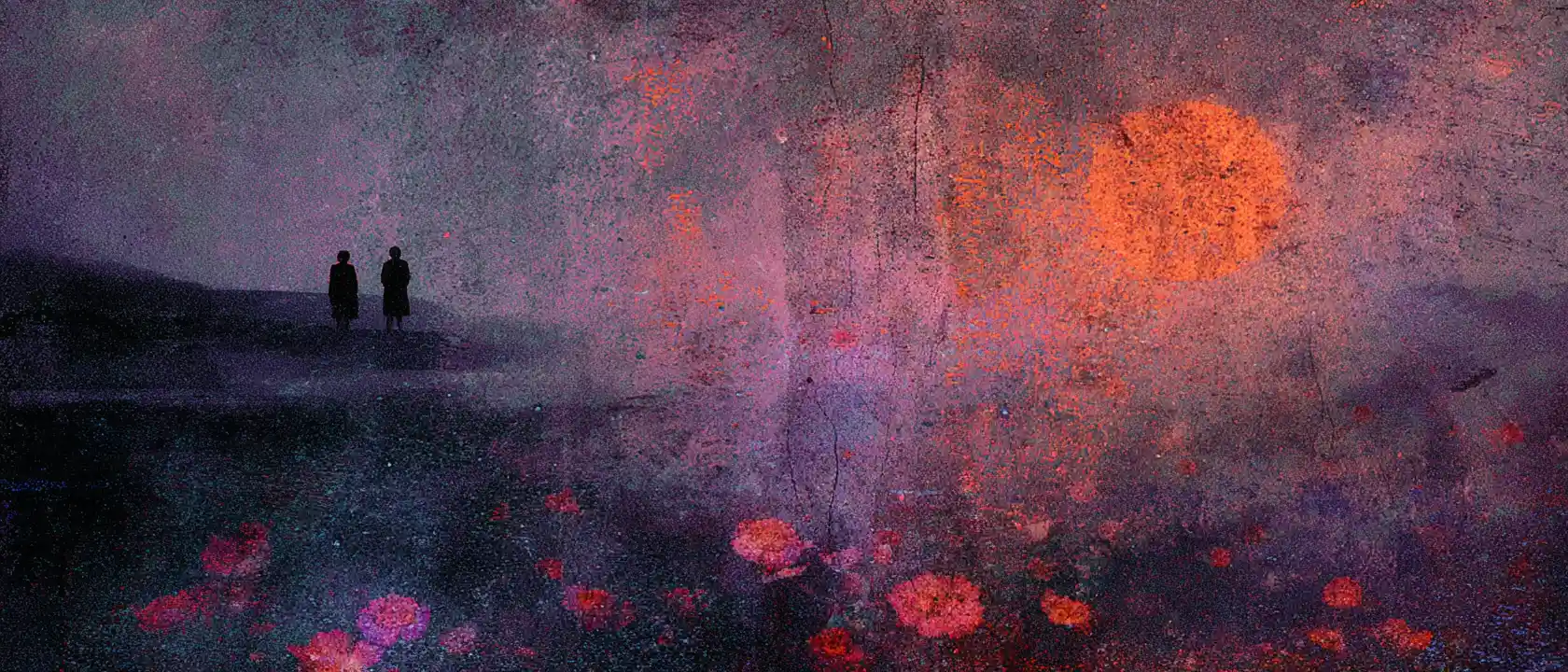 Surreal abstract scene questioning why we are here