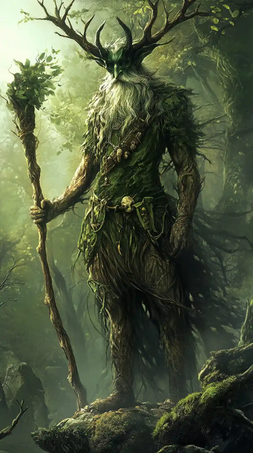 Divindade eslava da floresta que governa uma antiga mata selvagem