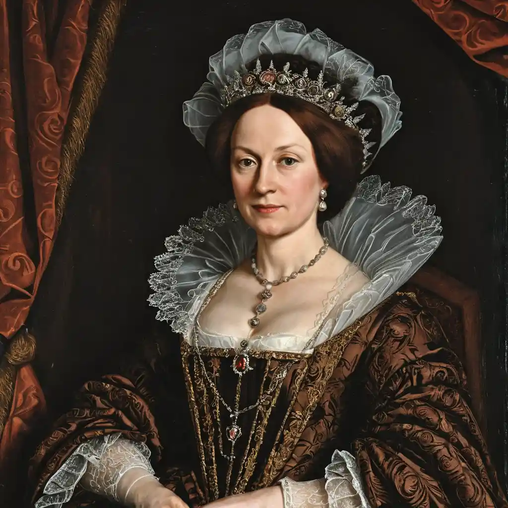 Renaissance portrait of a mature Scottish noblewoman queen