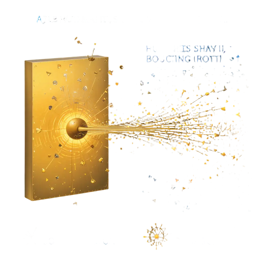 Scientific diagram of Rutherford gold foil scattering experiment