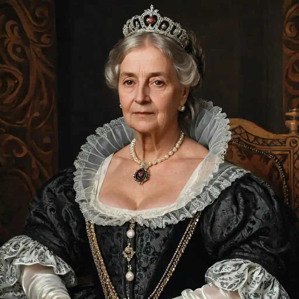 Renaissance portrait of an elderly noblewoman queen mother