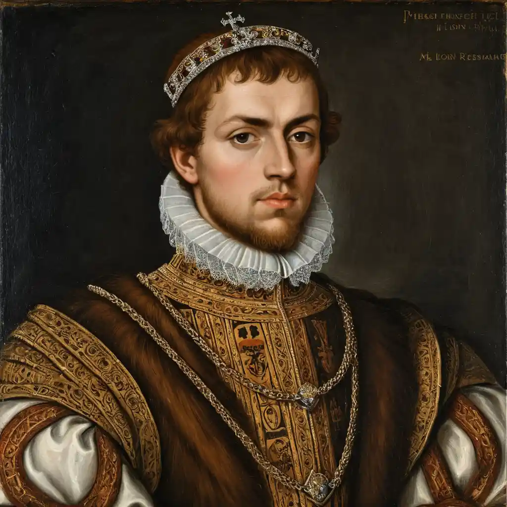 Ritratto rinascimentale del re Filippo I di Scozia in armatura