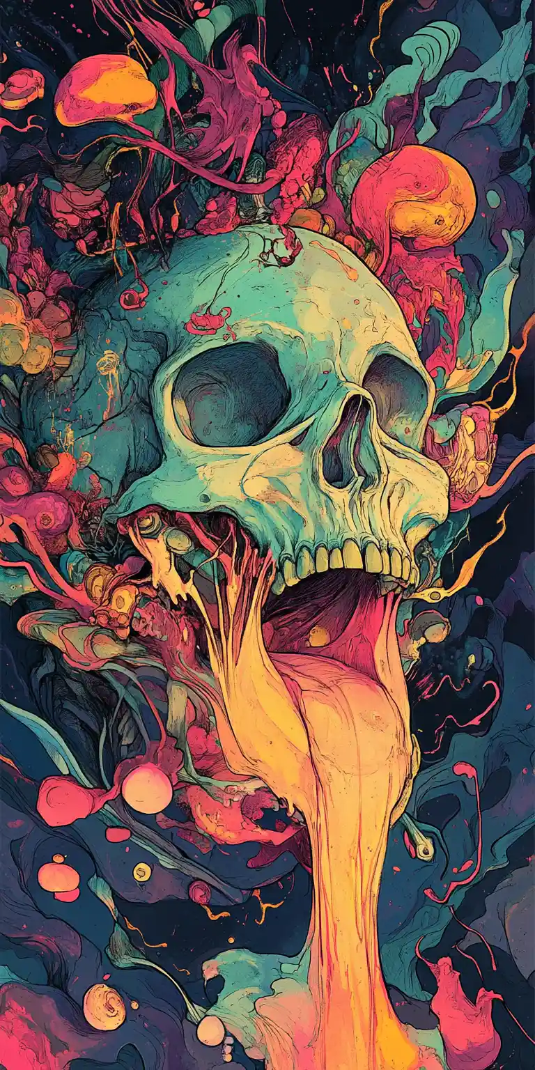 Dark surreal vision of a dream that tastes like paradise