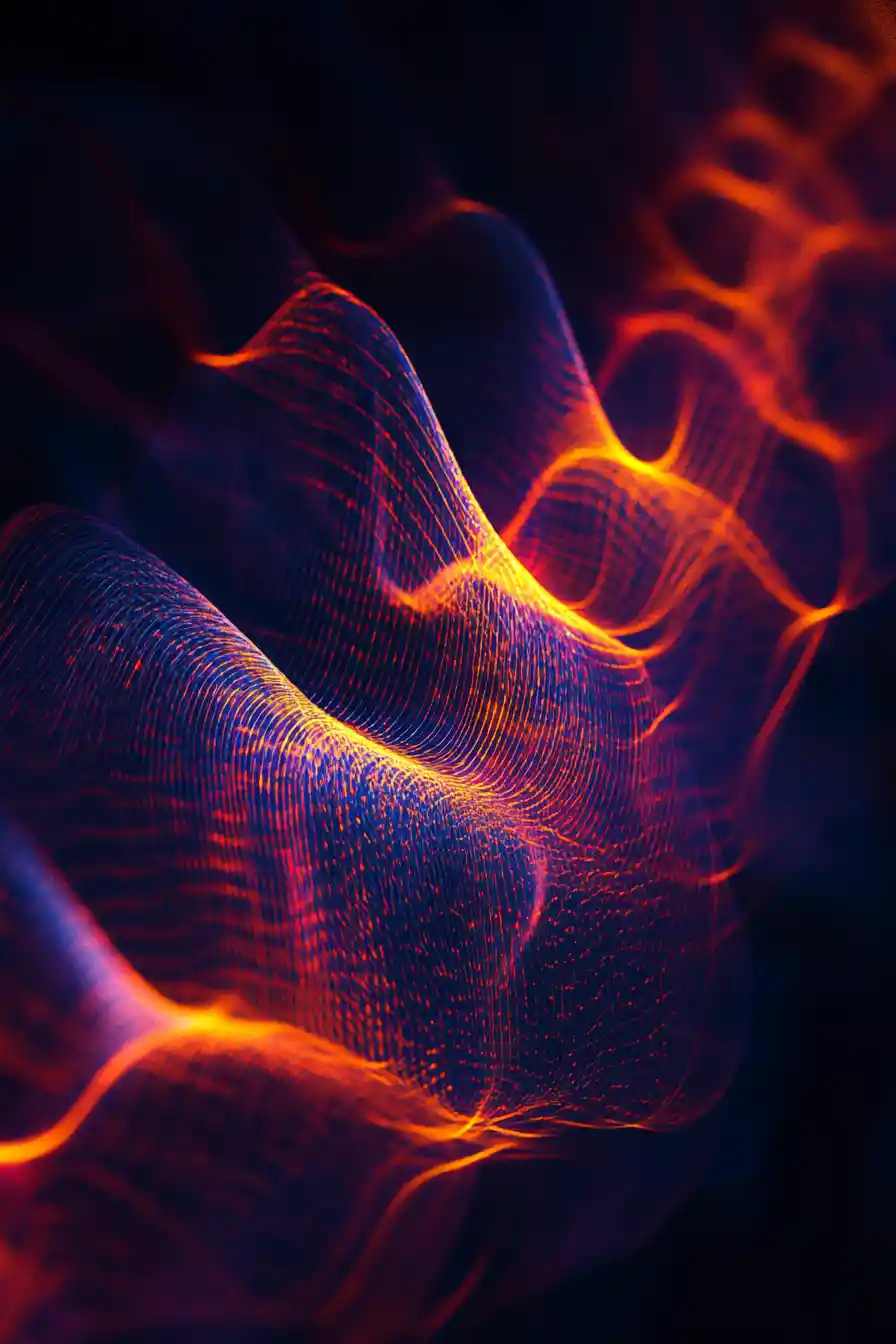 Dark abstract illustration of a fleeting foreboding presence