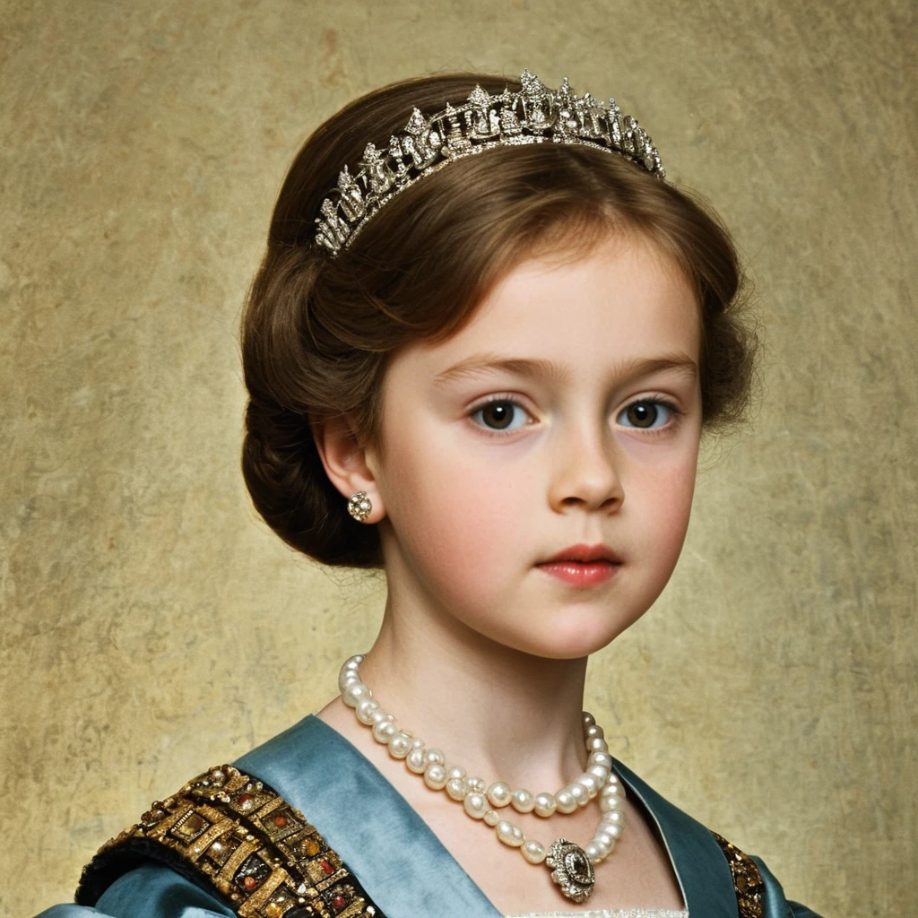 Junge schottische Prinzessin in einem Renaissance-Porträt