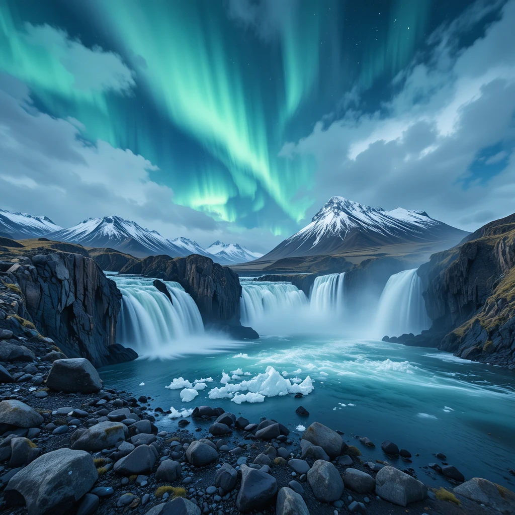 Paisajes islandeses con glaciares, cascadas y maravillas naturales