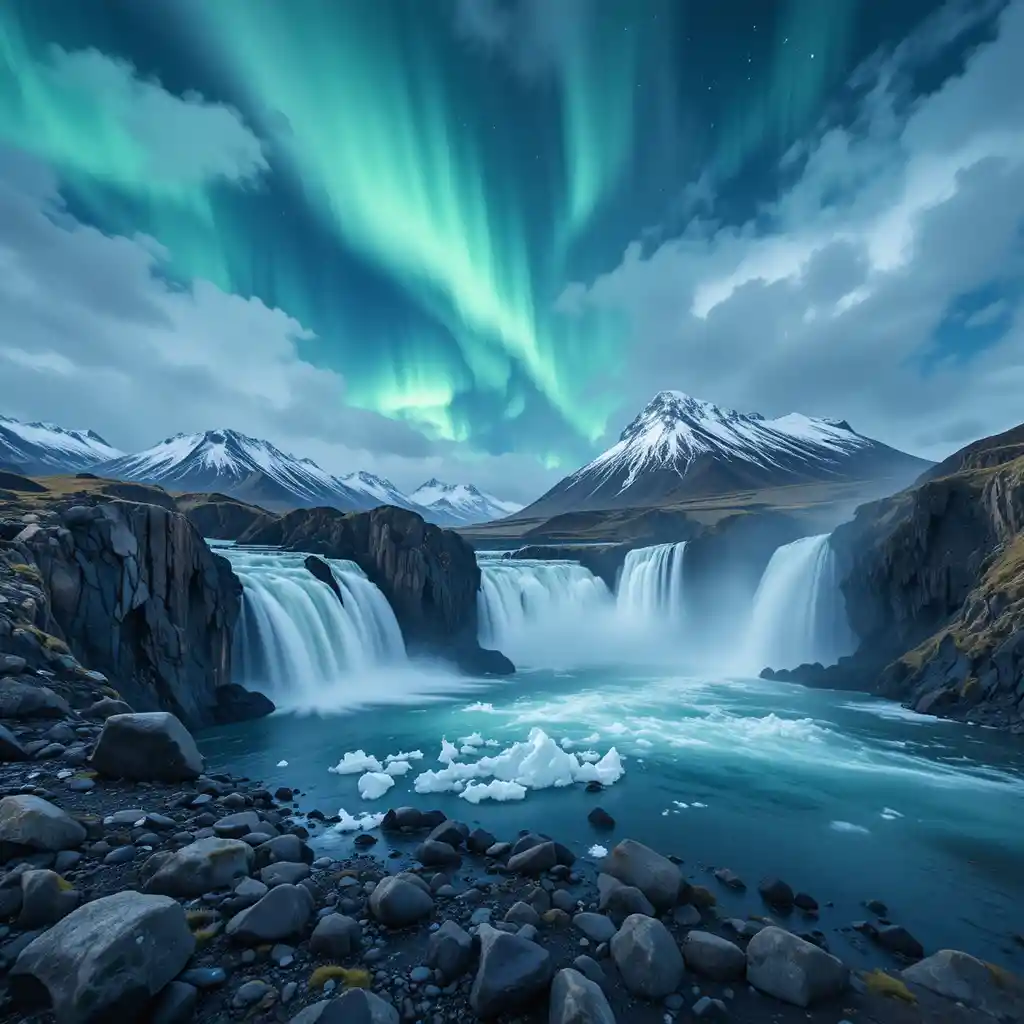 Paisajes islandeses con glaciares, cascadas y maravillas naturales