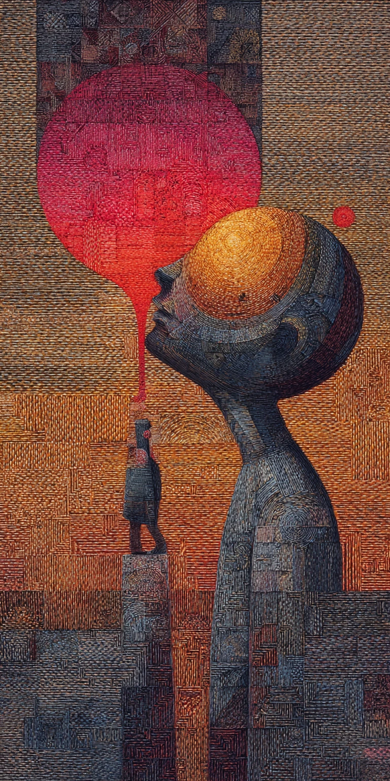 의식과 무의식의 사랑이 담긴 초현실적 추상 캔버스